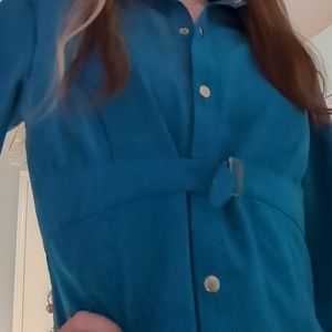 Dressy blue top